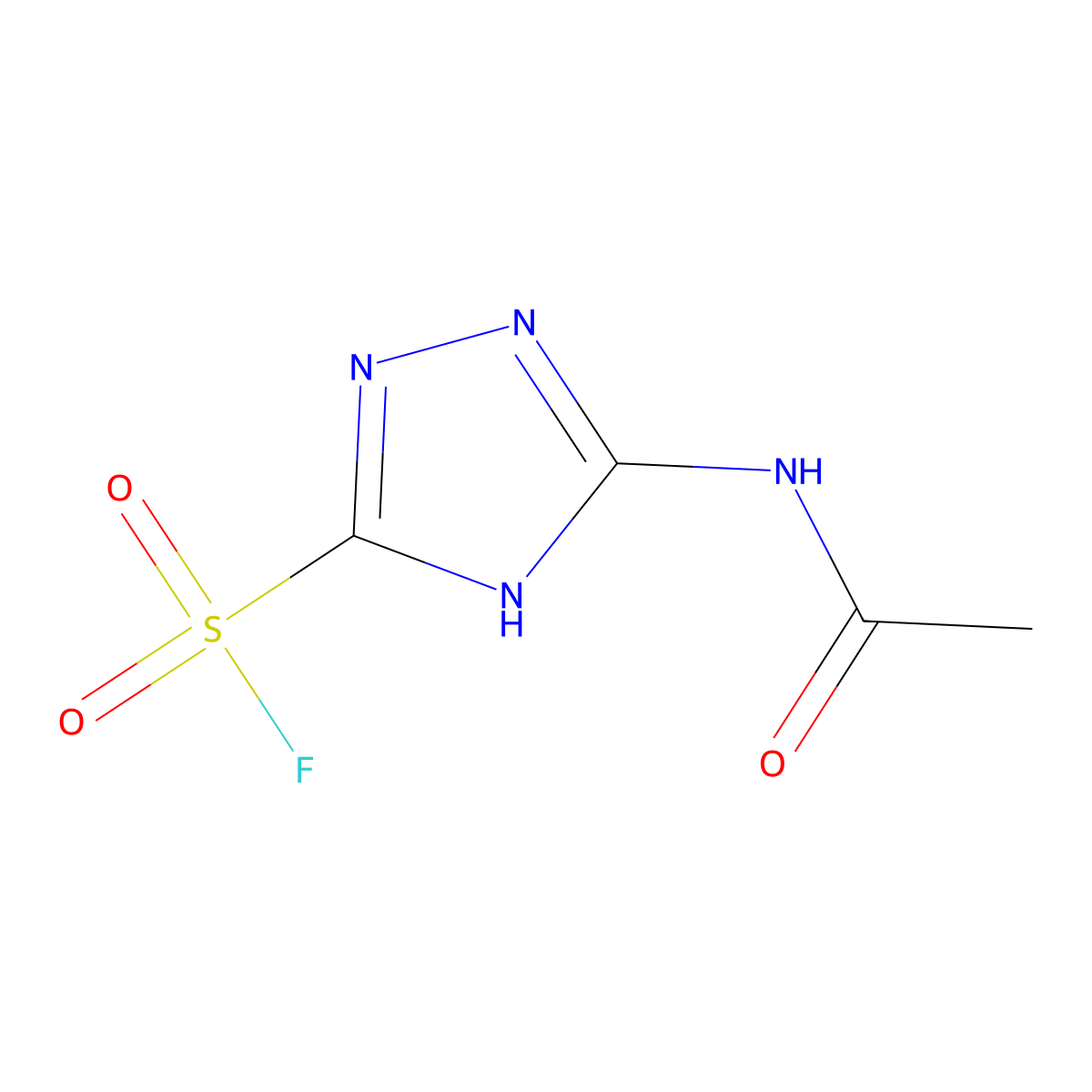 5-acetamido-4H-1,2,4-triazole-3-sulfonyl fluoride molecular structure, CAS 2166700-55-4