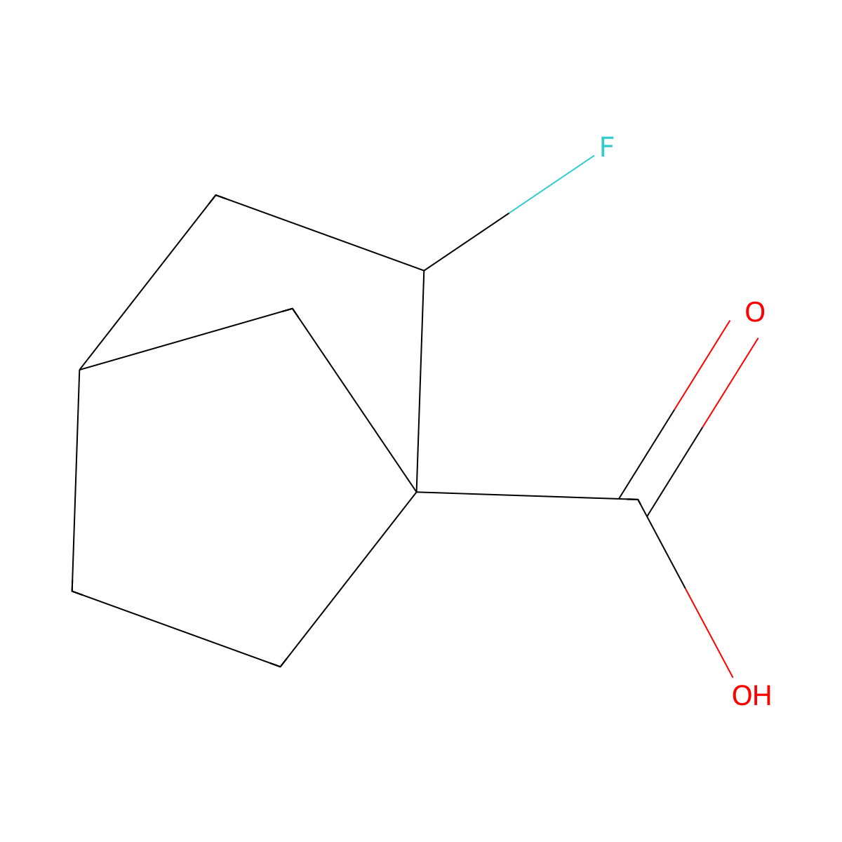 2-Fluorobicyclo[2.2.1]heptane-1-carboxylic acid molecular structure, CAS 2166702-43-6