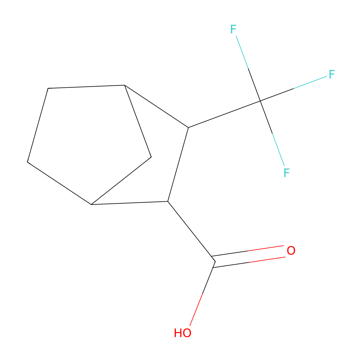 3-(Trifluoromethyl)bicyclo[2.2.1]heptane-2-carboxylic acid molecular structure, CAS 2166720-43-8