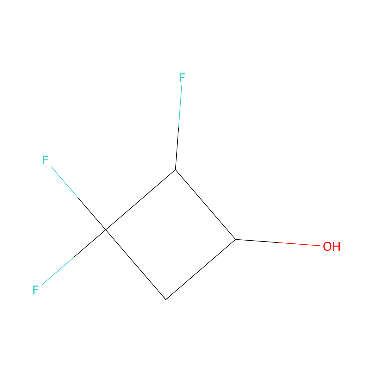 2,3,3-Trifluorocyclobutan-1-ol molecular structure, CAS 2166734-44-5