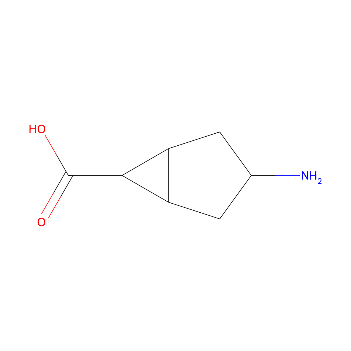 3-Aminobicyclo[3.1.0]hexane-6-carboxylic acid molecular structure, CAS 2166738-19-6