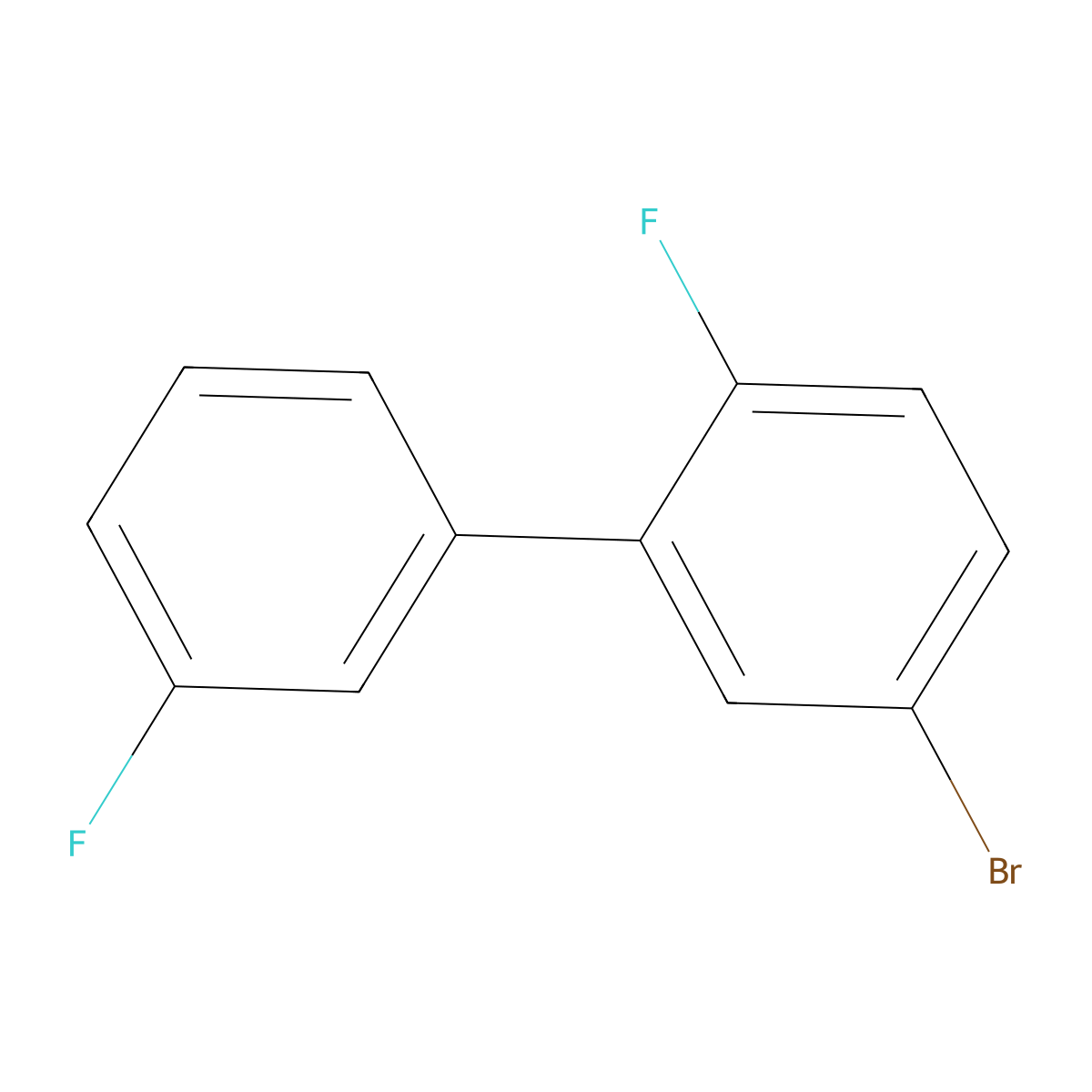 4-Bromo-1-fluoro-2-(3-fluorophenyl)benzene molecular structure, CAS 2166742-23-8