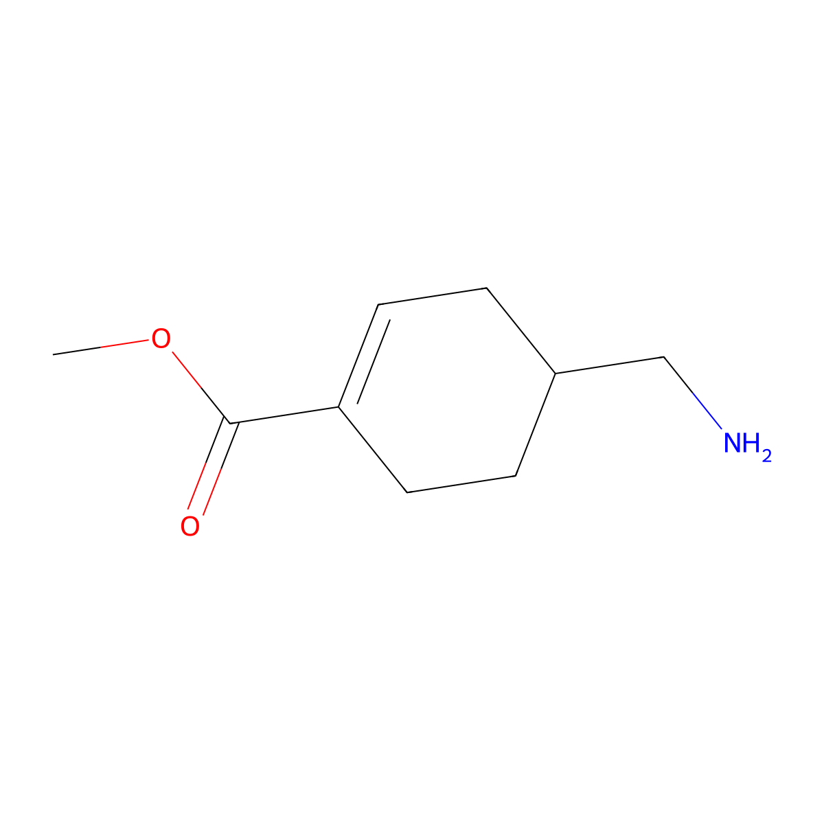 Methyl 4-(aminomethyl)cyclohex-1-ene-1-carboxylate molecular structure, CAS 2166760-80-9