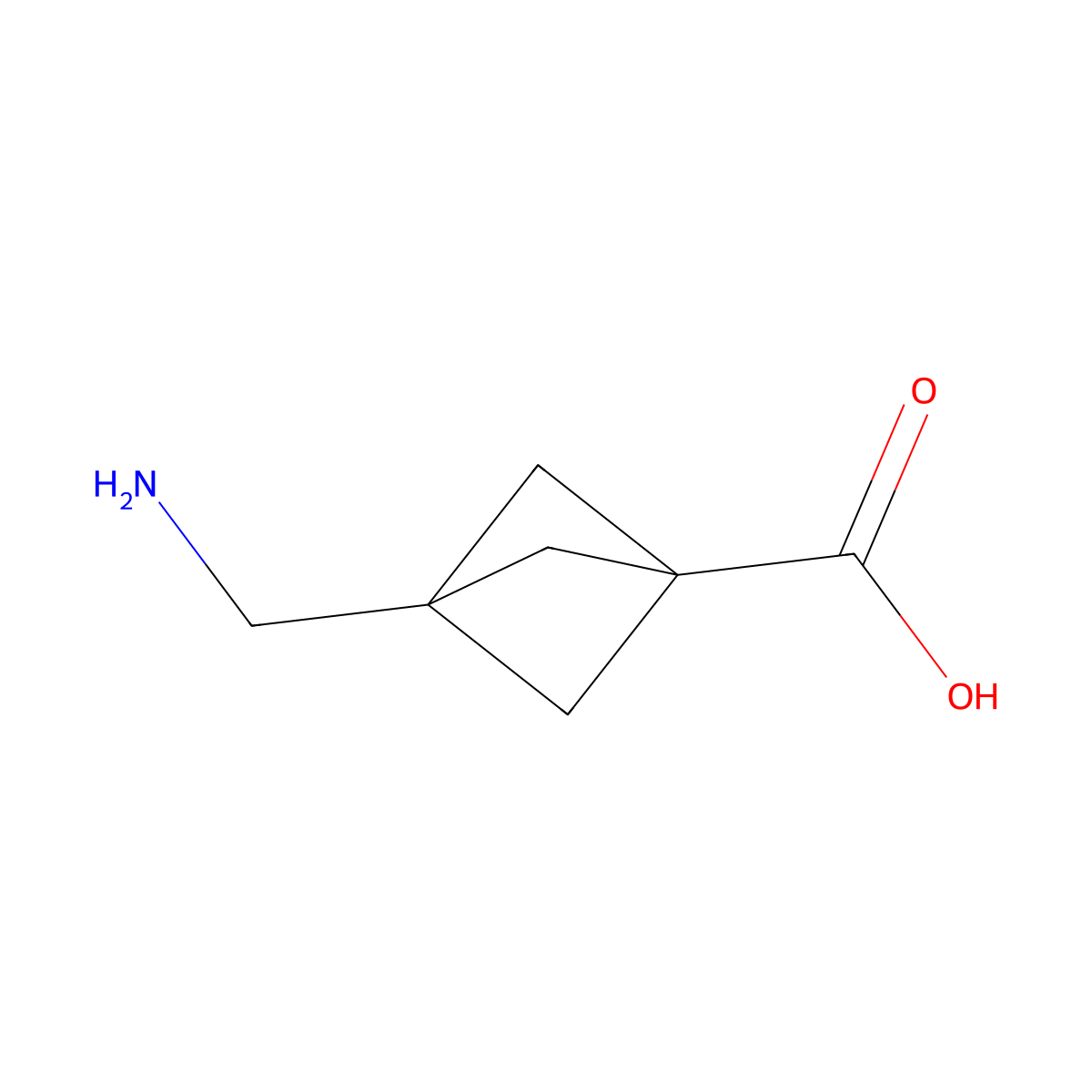 3-(Aminomethyl)bicyclo[1.1.1]pentane-1-carboxylic acid molecular structure, CAS 2166774-19-0