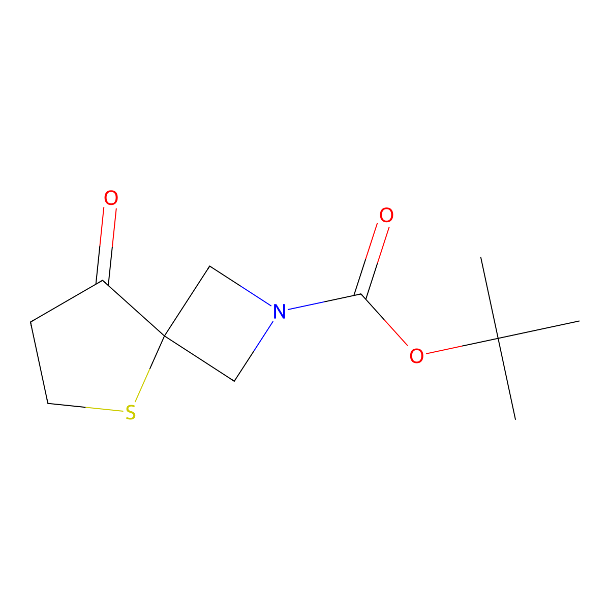 tert-Butyl 8-oxo-5-thia-2-azaspiro[3.4]octane-2-carboxylate molecular structure, CAS 2166784-06-9