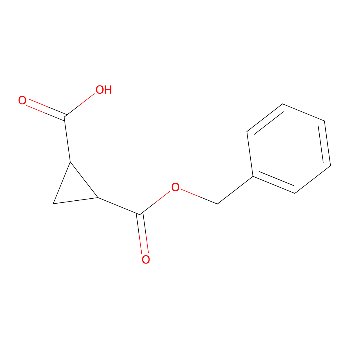 (1S,2R)-rel-2-[(benzyloxy)carbonyl]cyclopropane-1-carboxylic acid molecular structure, CAS 2166787-71-7