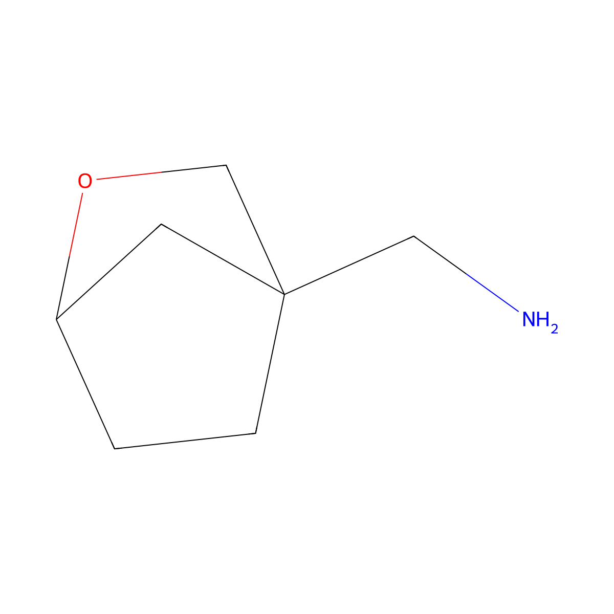 1-{2-Oxabicyclo[2.2.1]heptan-4-yl}methanamine molecular structure, CAS 2166791-83-7