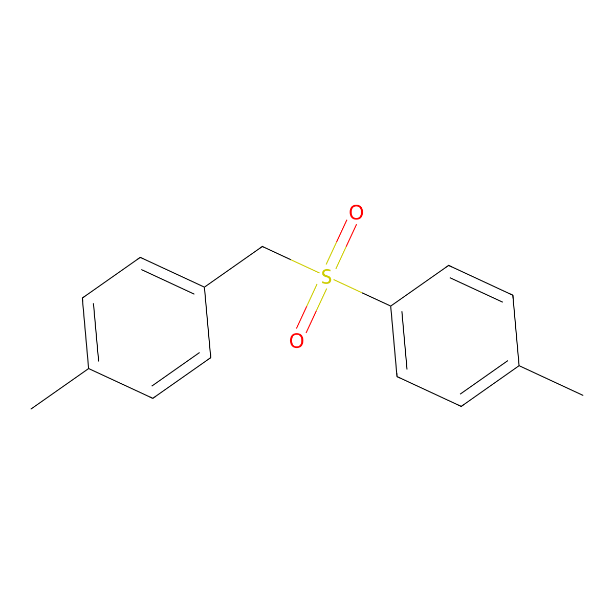 1-Methyl-4-[(4-methylbenzyl)sulfonyl]benzene molecular structure, CAS 21668-99-5