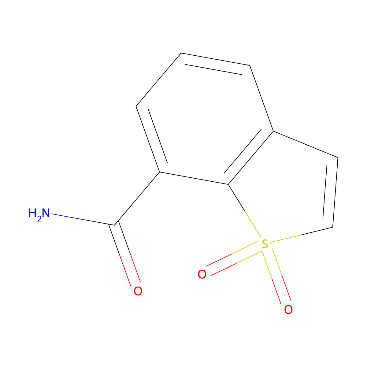 1,1-Dioxo-1lambda6-benzothiophene-7-carboxamide molecular structure, CAS 2166808-14-4