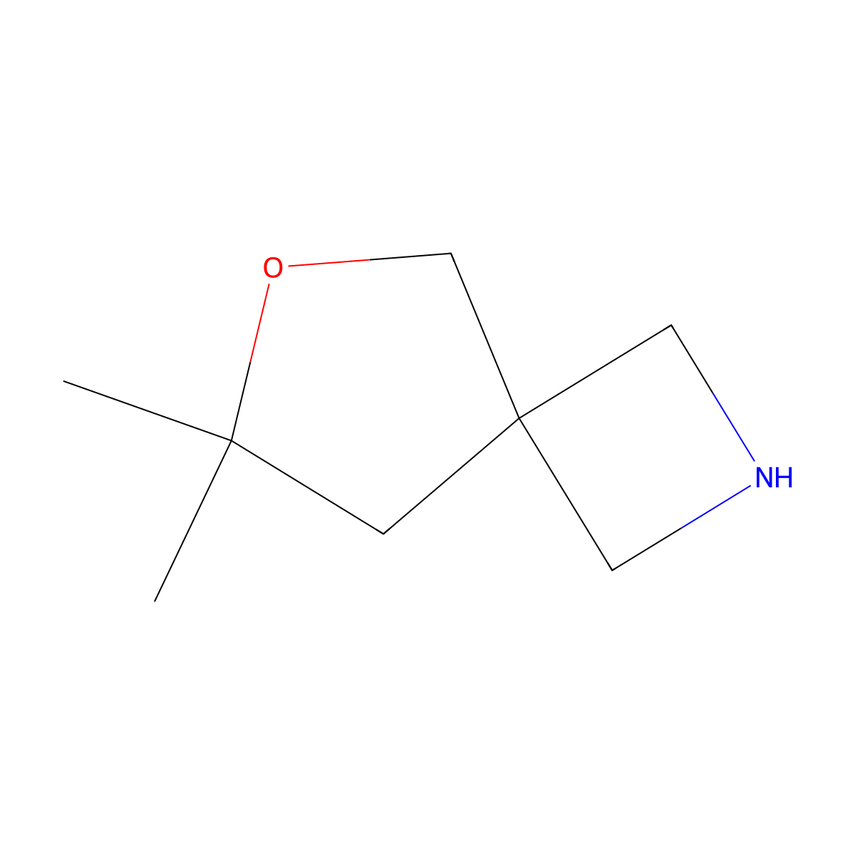 7,7-Dimethyl-6-oxa-2-azaspiro[3.4]octane molecular structure, CAS 2166815-02-5