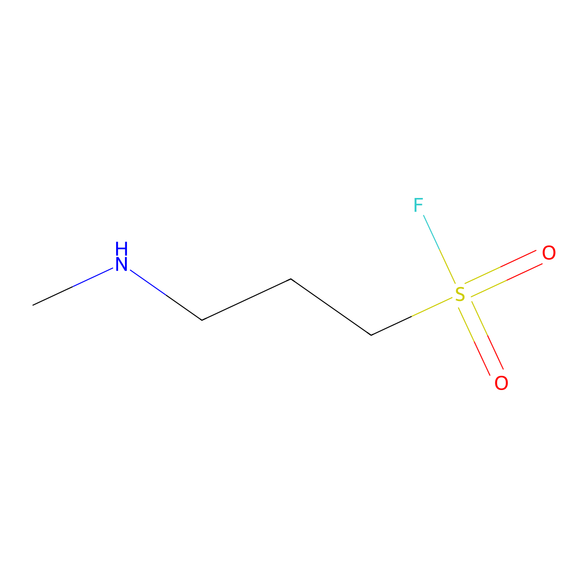 3-(Methylamino)propane-1-sulfonyl fluoride molecular structure, CAS 2166827-65-0