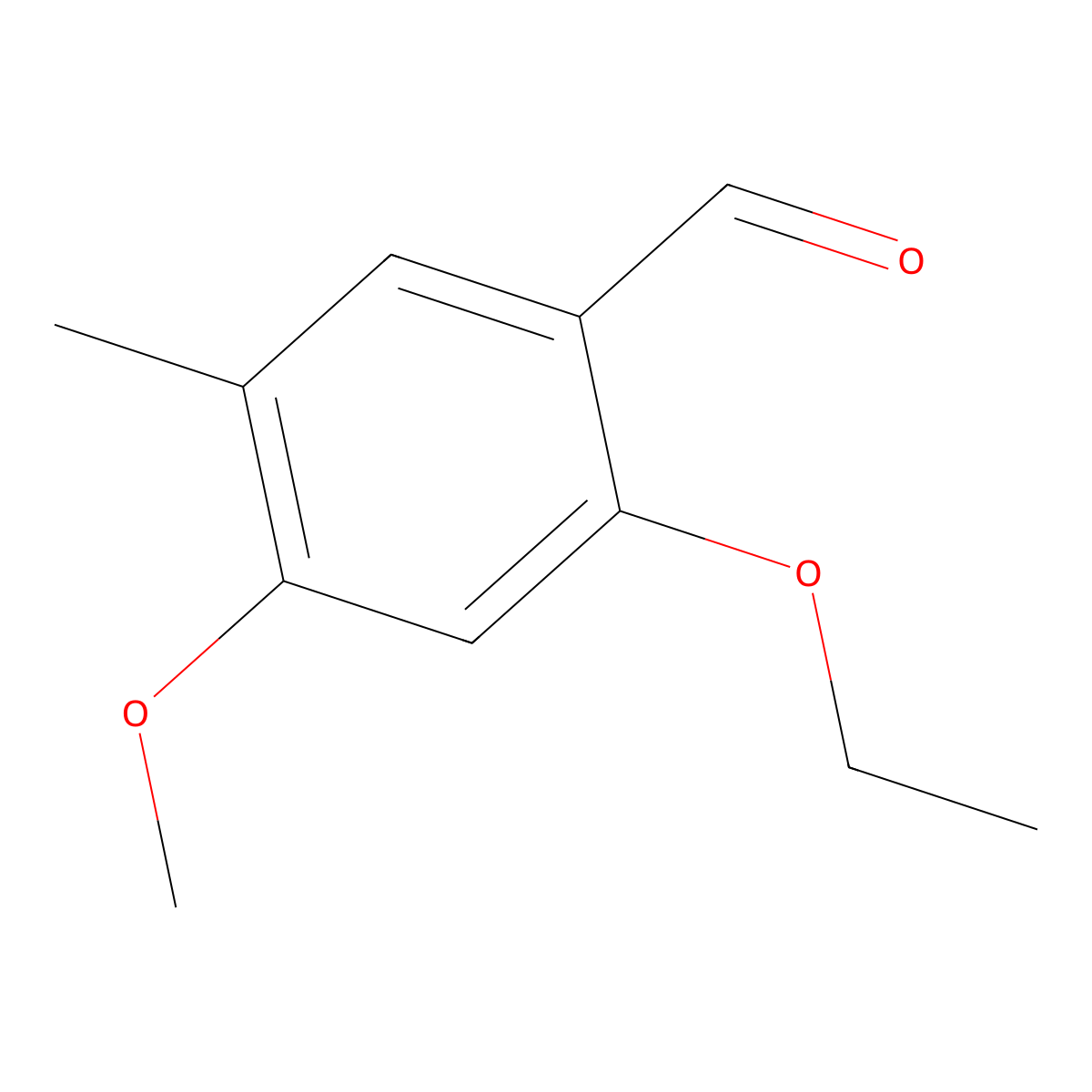2-Ethoxy-4-methoxy-5-methylbenzaldehyde molecular structure, CAS 2166835-77-2