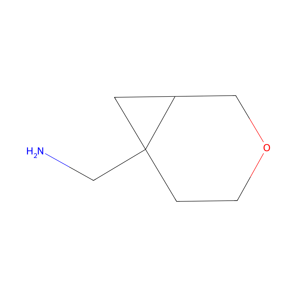 (3-Oxabicyclo[4.1.0]heptan-6-yl)methanamine molecular structure, CAS 2166847-30-7