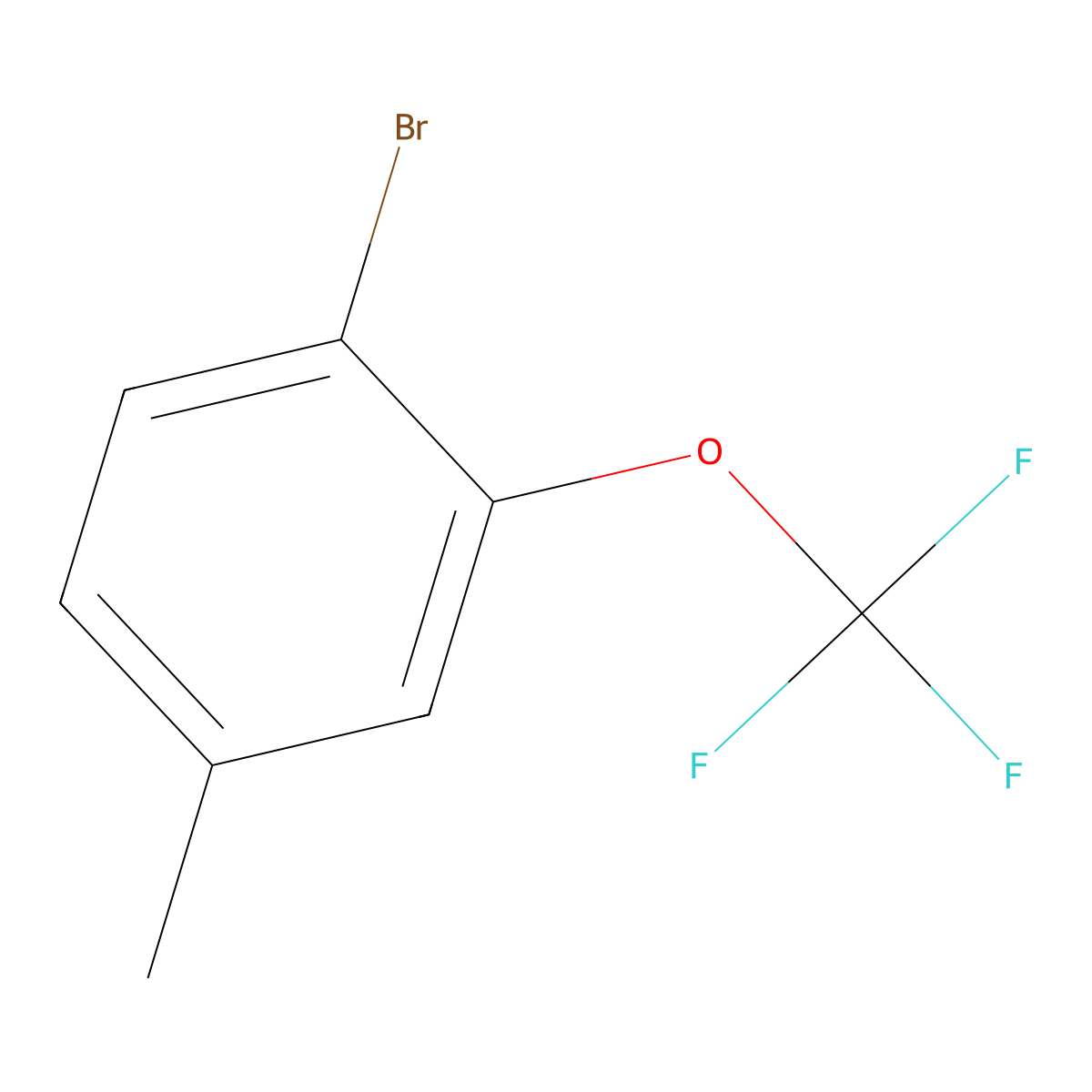 4-Bromo-3-(trifluoromethoxy)toluene molecular structure, CAS 2166854-28-8