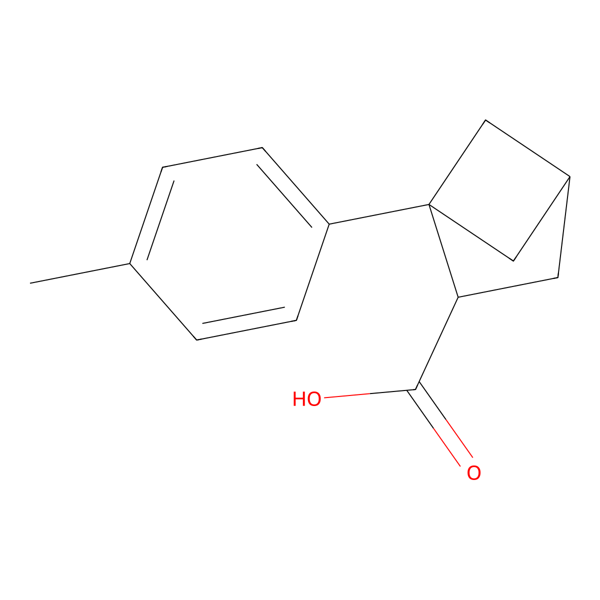 1-(4-Methylphenyl)bicyclo[2.1.1]hexane-2-carboxylic acid molecular structure, CAS 2166858-78-0