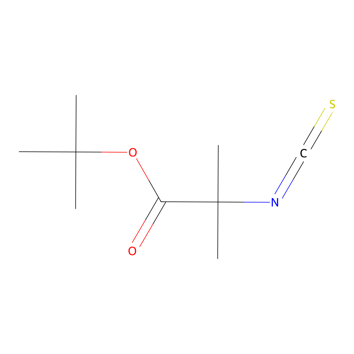 Tert-butyl 2-isothiocyanato-2-methylpropanoate molecular structure, CAS 2166884-67-7
