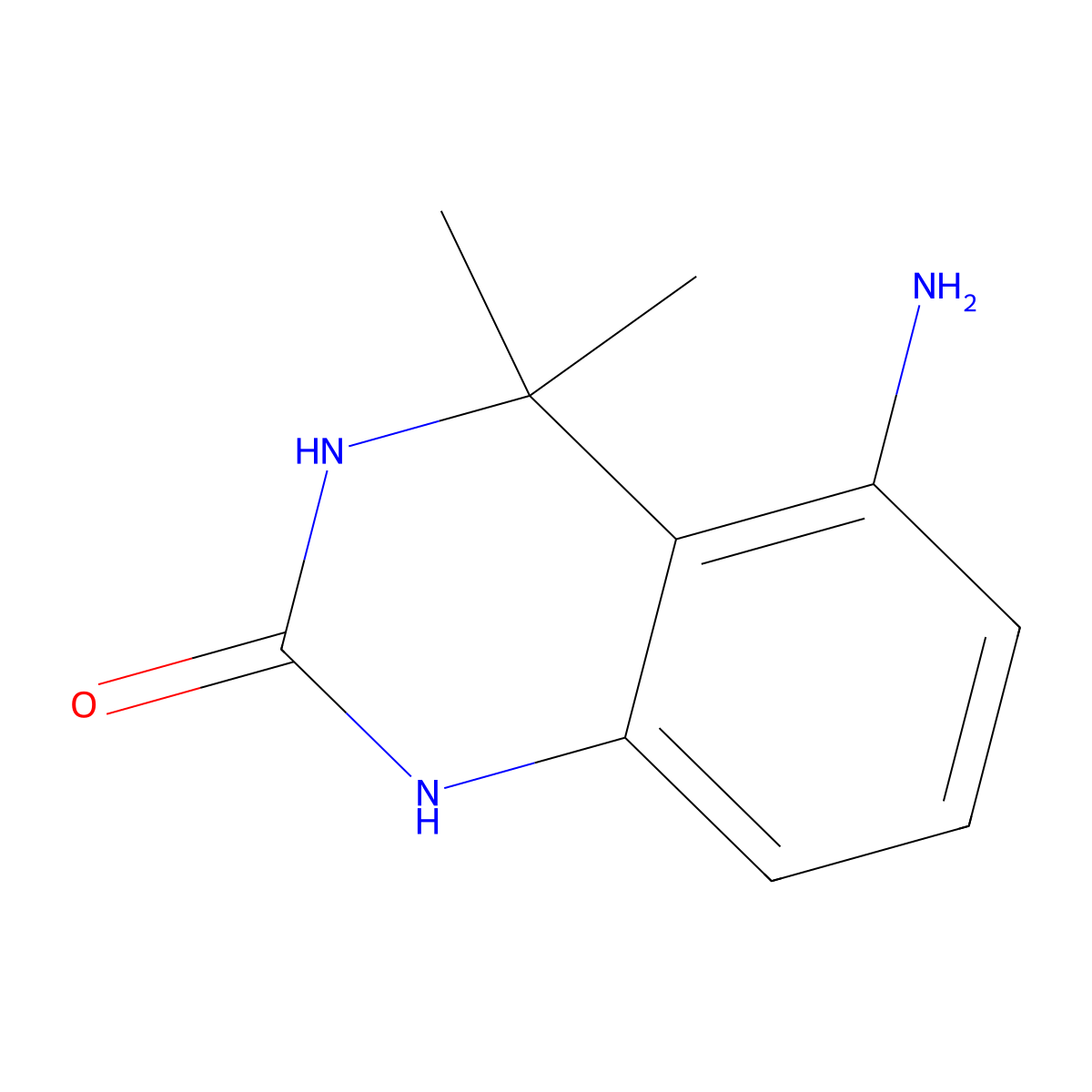 5-Amino-4,4-dimethyl-1,2,3,4-tetrahydroquinazolin-2-one molecular structure, CAS 2166908-37-6