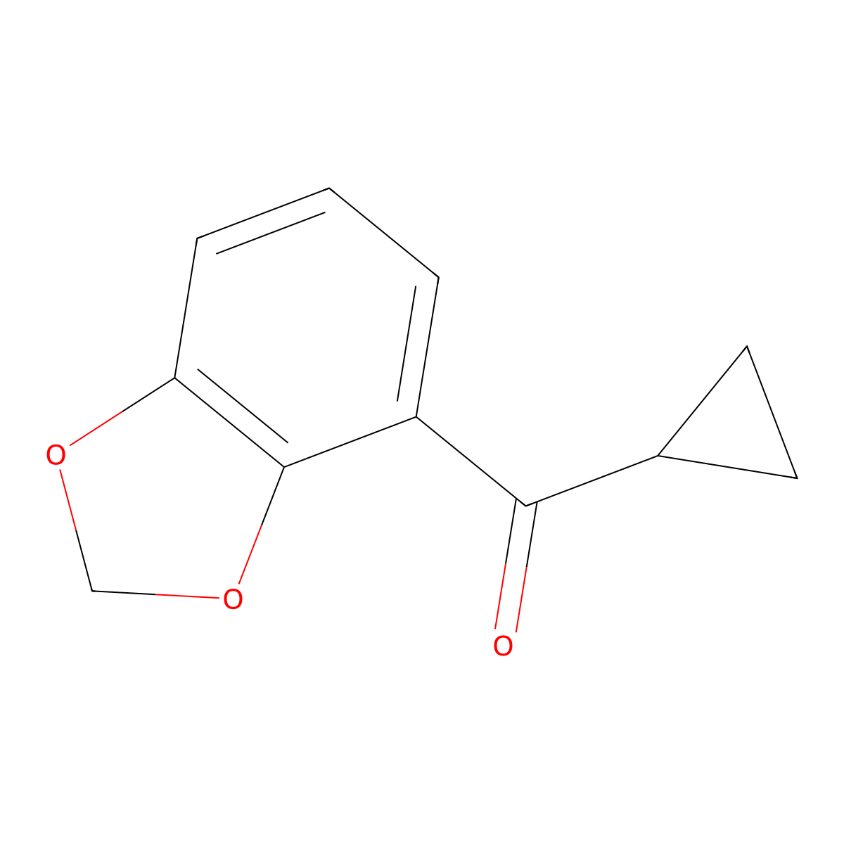 Benzo[d][1,3]dioxol-4-yl(cyclopropyl)methanone molecular structure, CAS 2166925-02-4