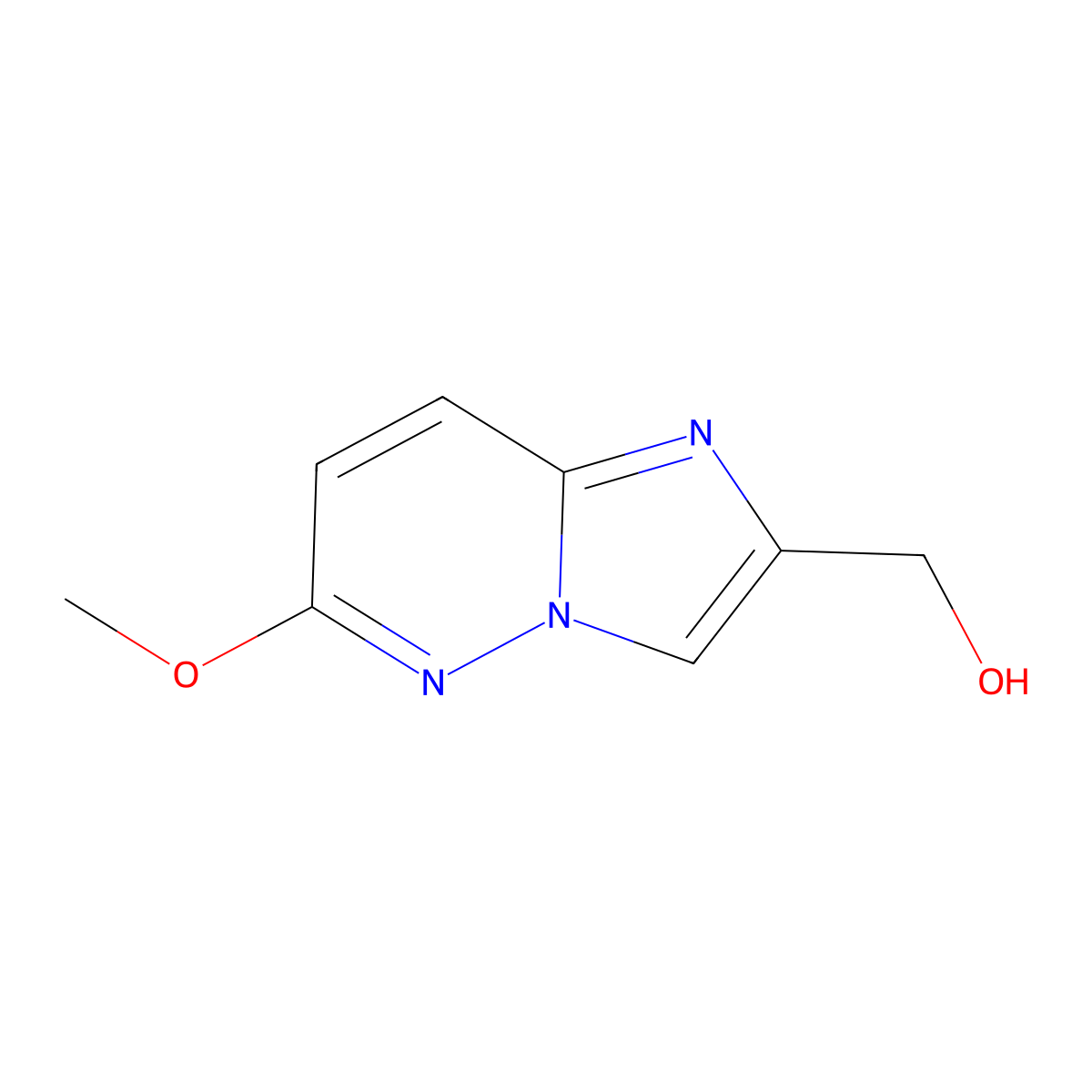 {6-Methoxyimidazo[1,2-b]pyridazin-2-yl}methanol molecular structure, CAS 2166927-17-7