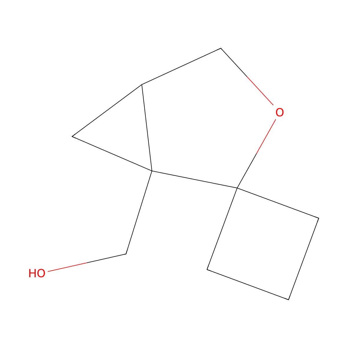 (3-Oxaspiro(bicyclo(3.1.0)hexane-2,1'-cyclobutane)-1-yl)methanol molecular structure, CAS 2166932-74-5