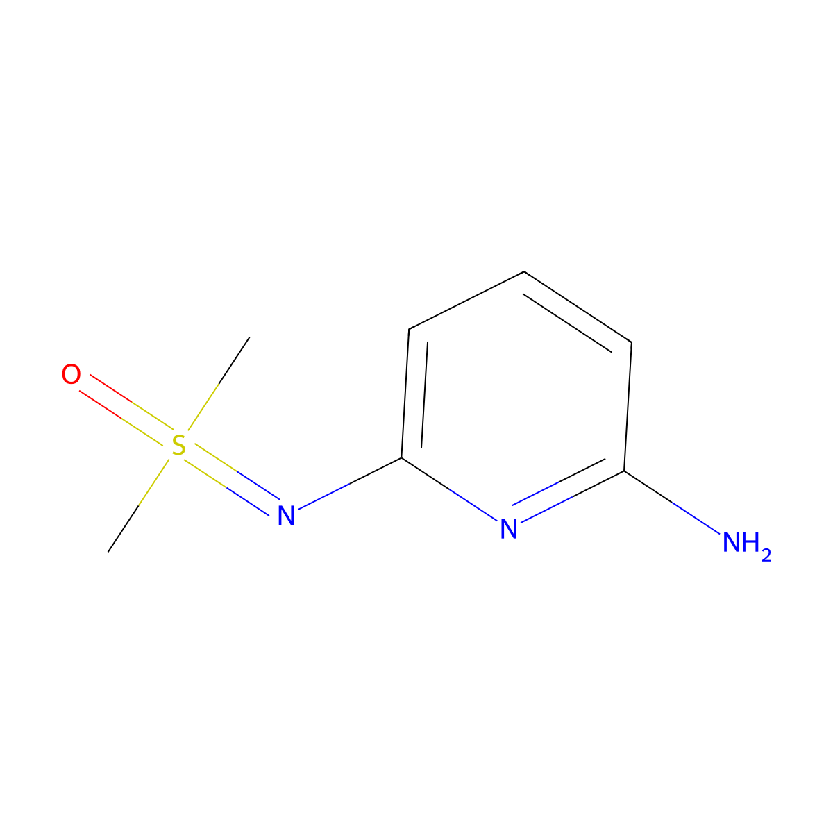 ((6-Aminopyridin-2-yl)imino)dimethyl-l6-sulfanone molecular structure, CAS 2166947-12-0