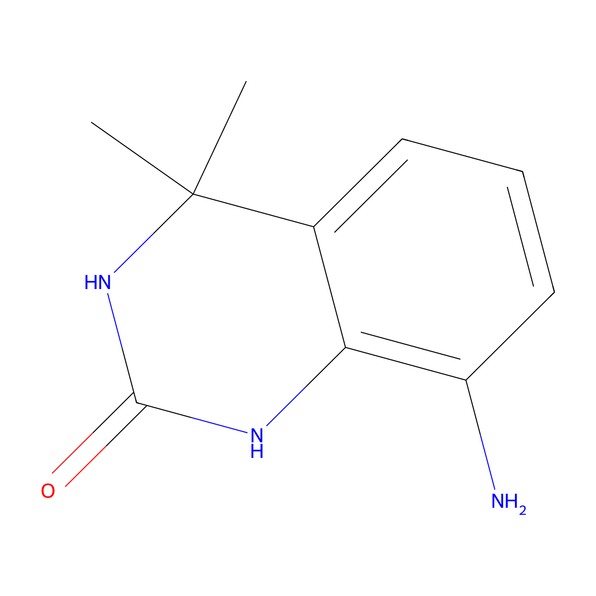 8-Amino-4,4-dimethyl-3,4-dihydroquinazolin-2(1H)-one molecular structure, CAS 2166956-00-7