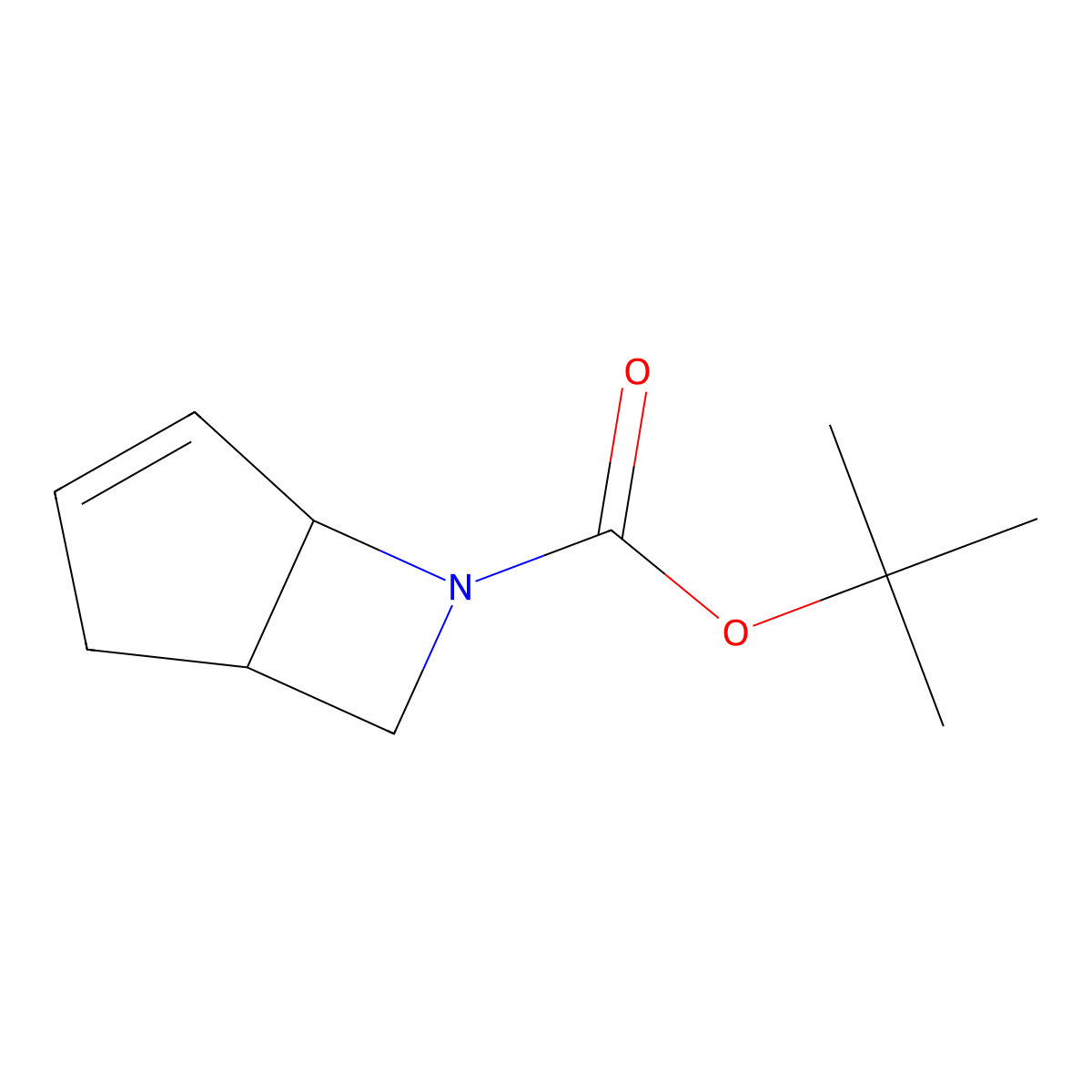 Tert-butyl 6-azabicyclo[3.2.0]hept-3-ene-6-carboxylate molecular structure, CAS 2166980-57-8