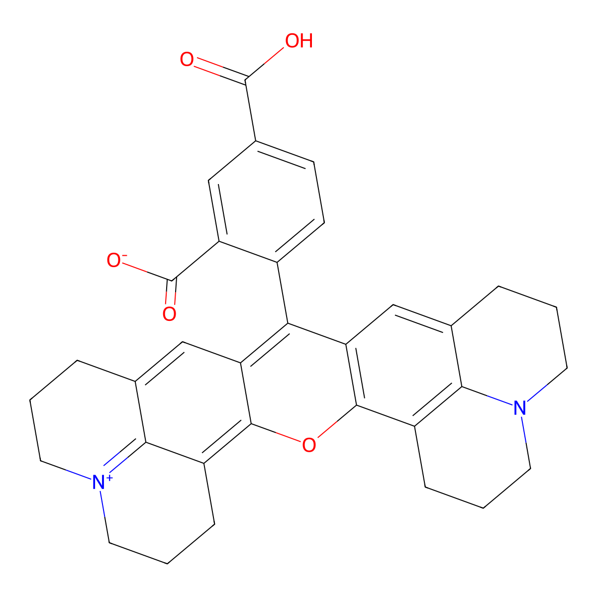 5-carboxy-X-rhodamine molecular structure, CAS 216699-35-3
