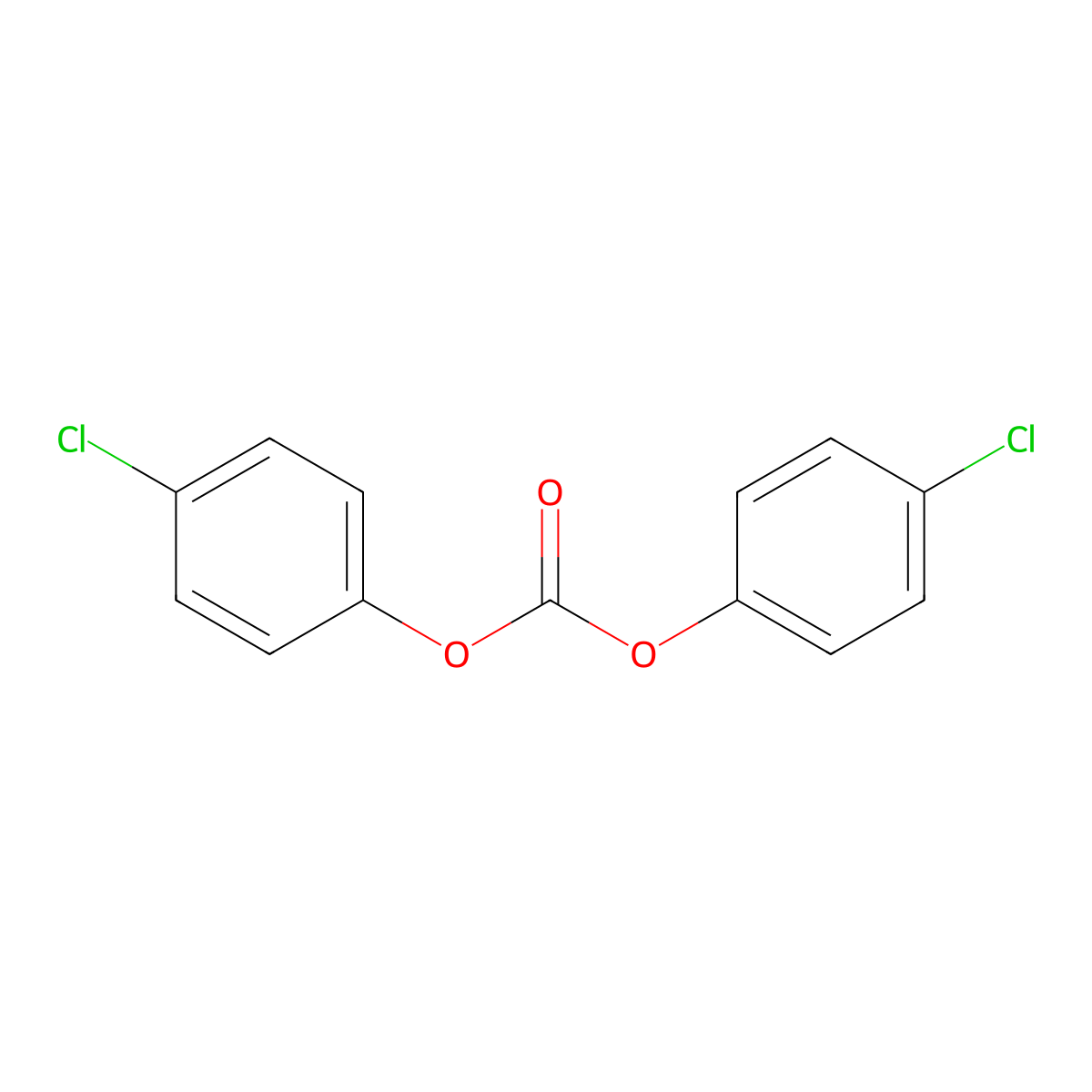 Bis(4-chlorophenyl) carbonate molecular structure, CAS 2167-53-5
