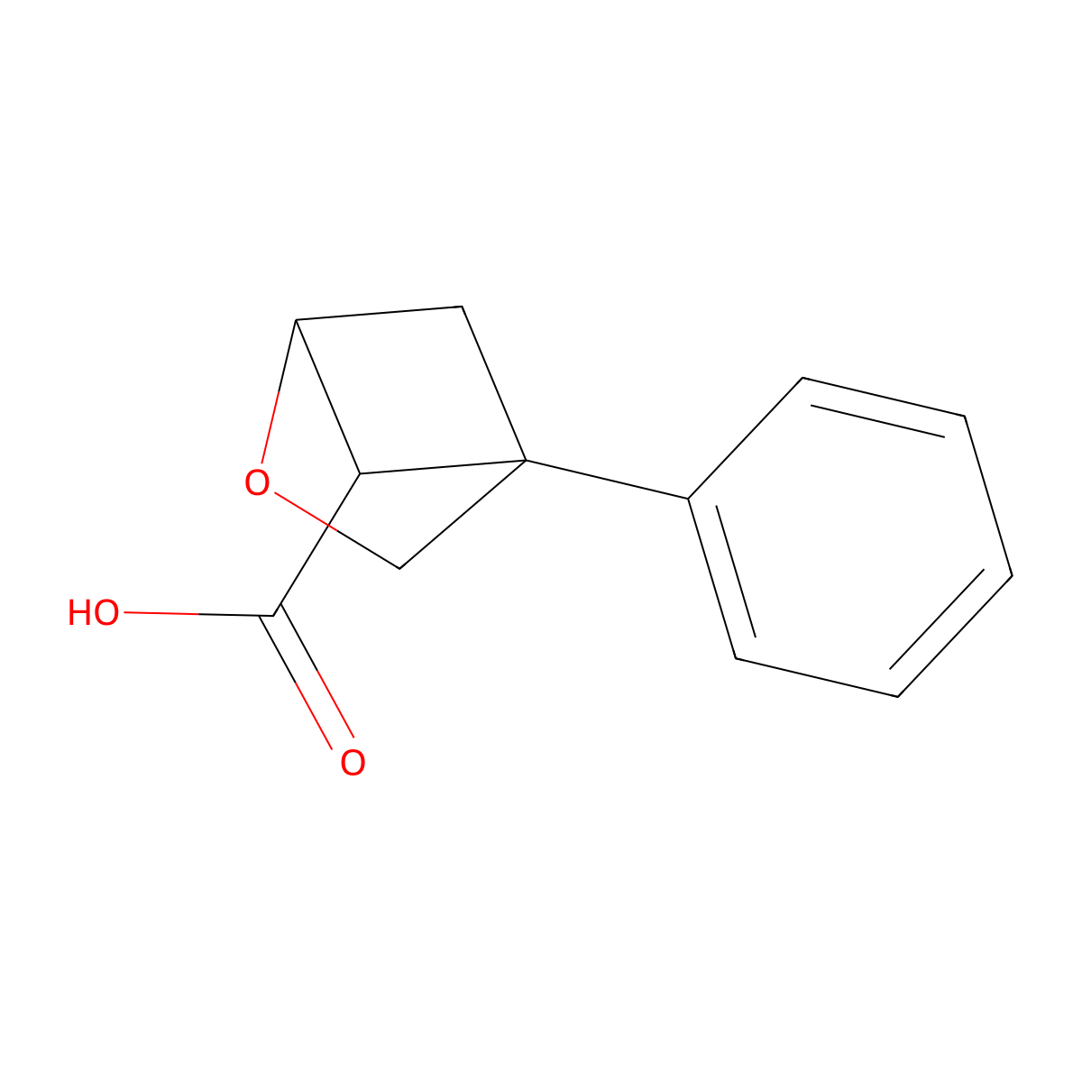 4-Phenyl-2-oxabicyclo[2.1.1]hexane-5-carboxylic acid molecular structure, CAS 2167002-19-7