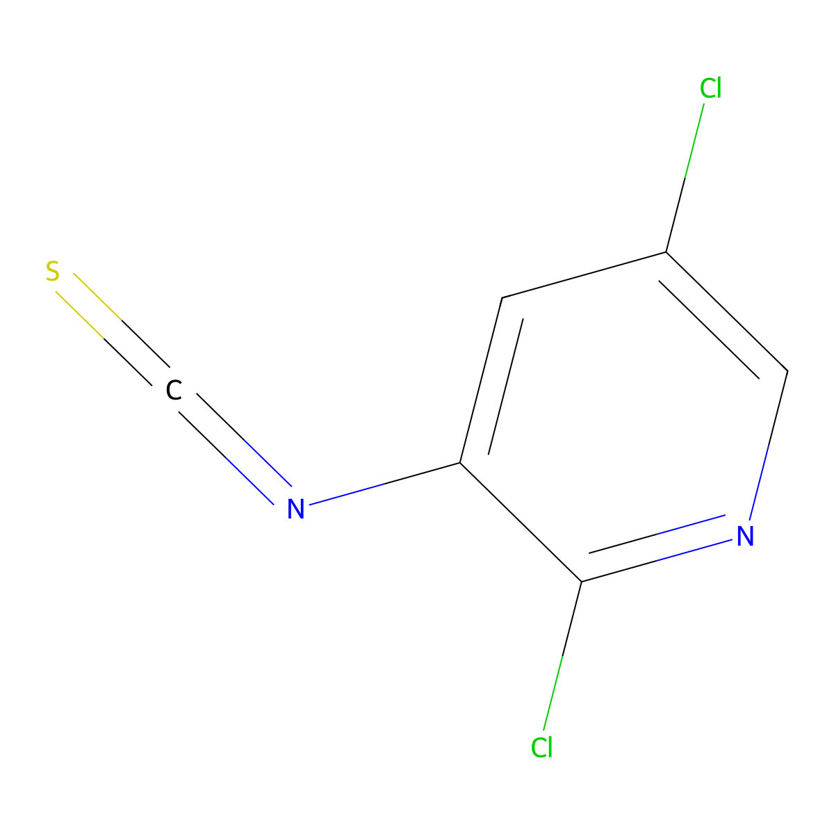 2,5-Dichloro-3-isothiocyanatopyridine molecular structure, CAS 2167011-94-9