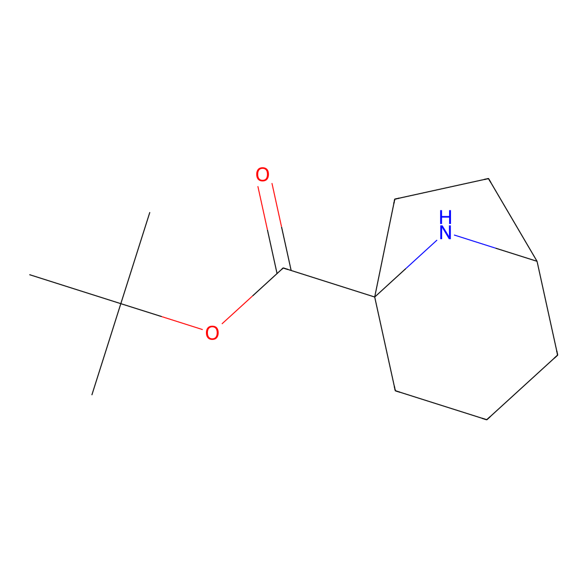 Tert-butyl 8-azabicyclo[3.2.1]octane-1-carboxylate molecular structure, CAS 2167024-89-5