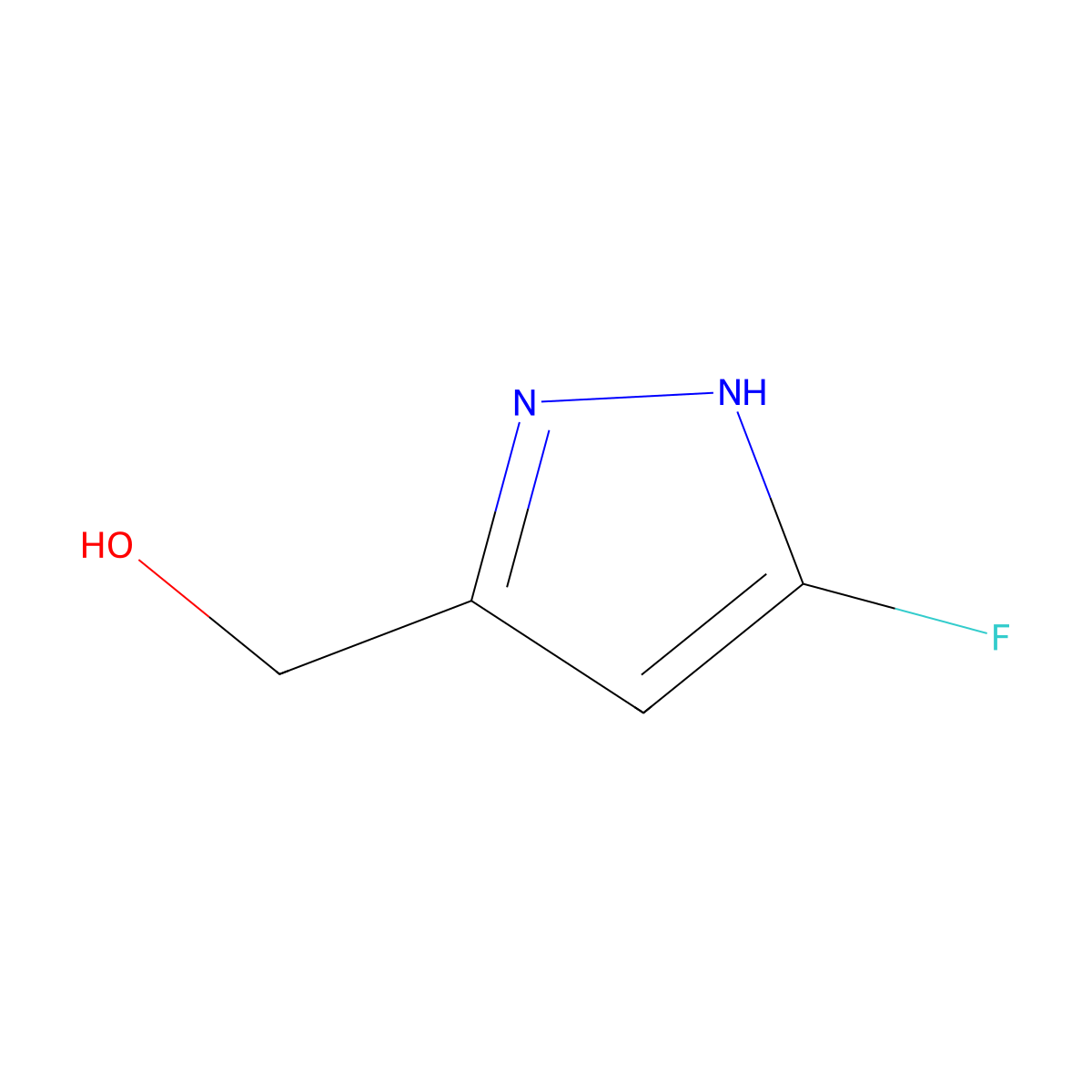 (5-fluoro-1H-pyrazol-3-yl)methanol molecular structure, CAS 2167051-68-3