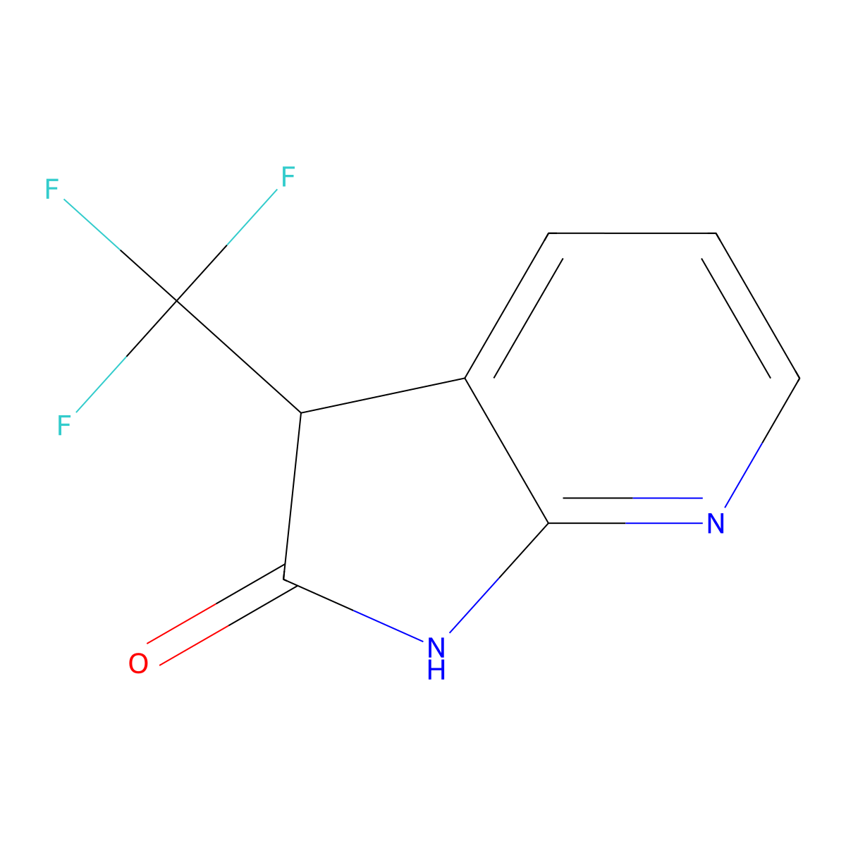 3-(Trifluoromethyl)-1H,2H,3H-pyrrolo[2,3-b]pyridin-2-one molecular structure, CAS 2167068-18-8
