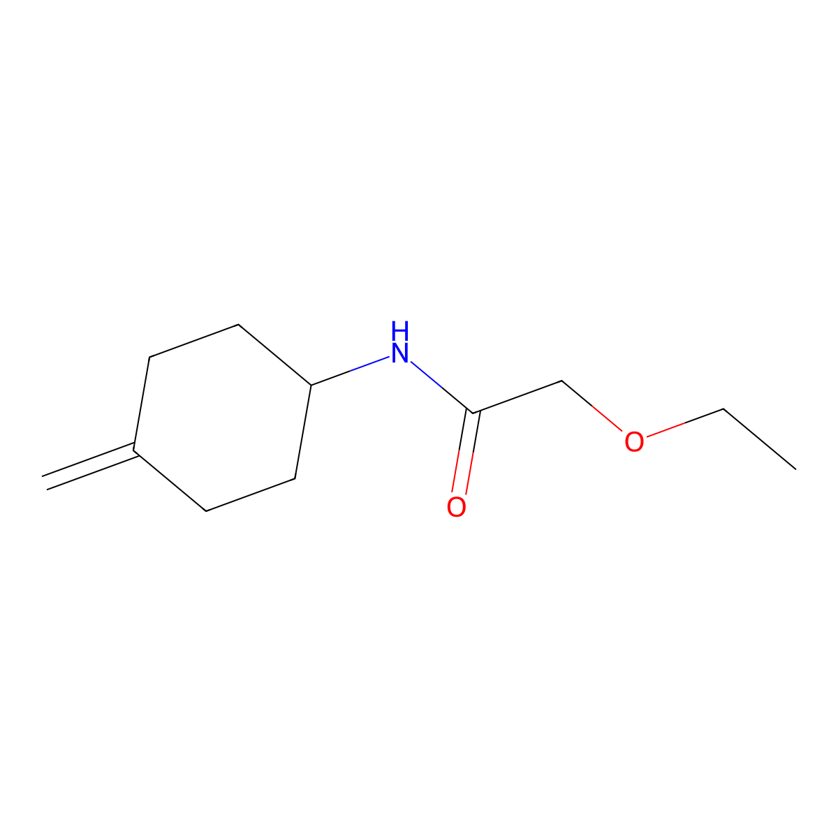 2-ethoxy-N-(4-methylidenecyclohexyl)acetamide molecular structure, CAS 2167074-89-5