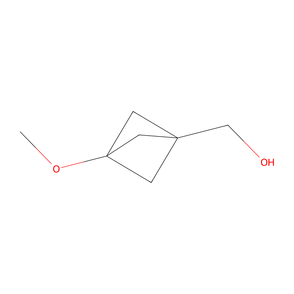 {3-Methoxybicyclo[1.1.1]pentan-1-yl}methanol molecular structure, CAS 2167103-46-8
