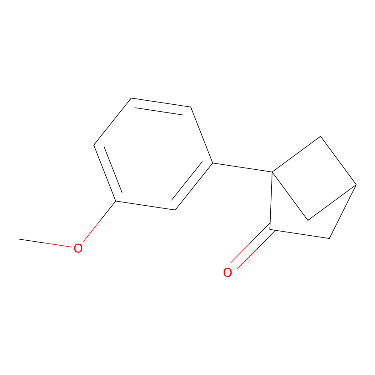 1-(3-Methoxyphenyl)bicyclo[2.1.1]hexan-2-one molecular structure, CAS 2167121-19-7