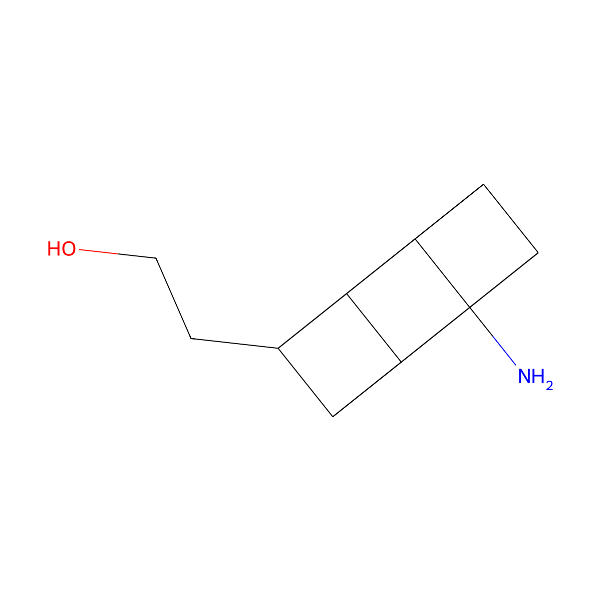 2-(4-Aminocuban-1-yl)ethanol molecular structure, CAS 2167127-13-9