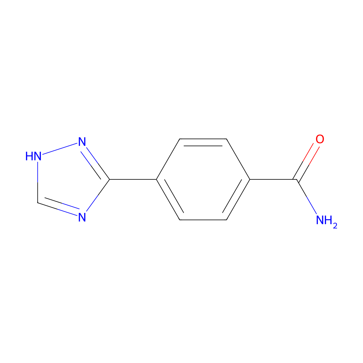 4-(1H-1,2,4-triazol-3-yl)benzamide molecular structure, CAS 2167131-02-2