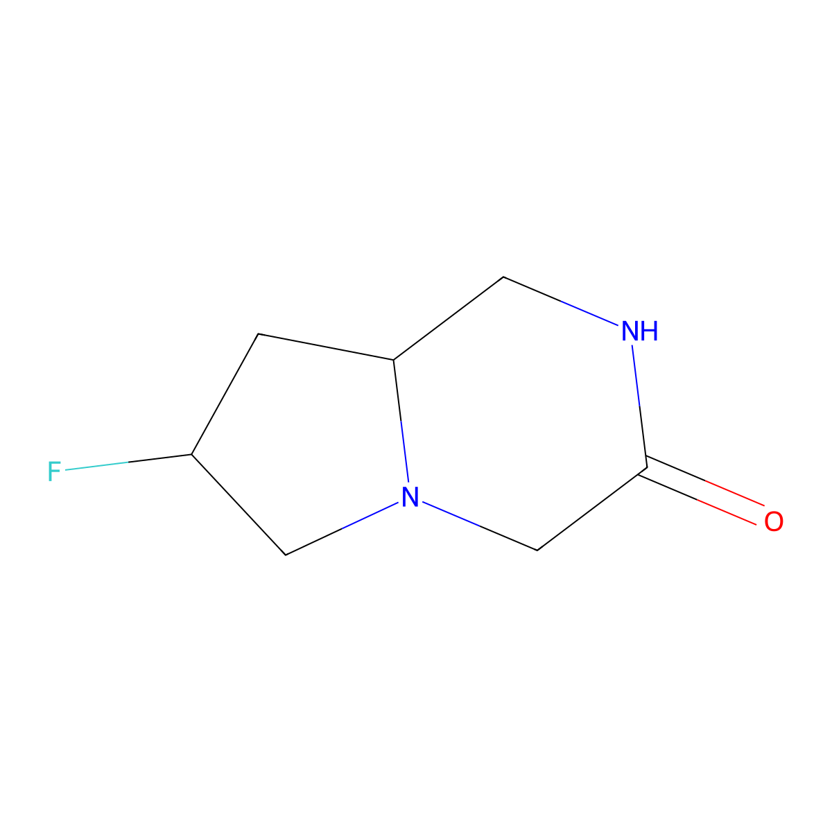7-Fluorohexahydropyrrolo[1,2-a]pyrazin-3(4H)-one molecular structure, CAS 2167162-20-9