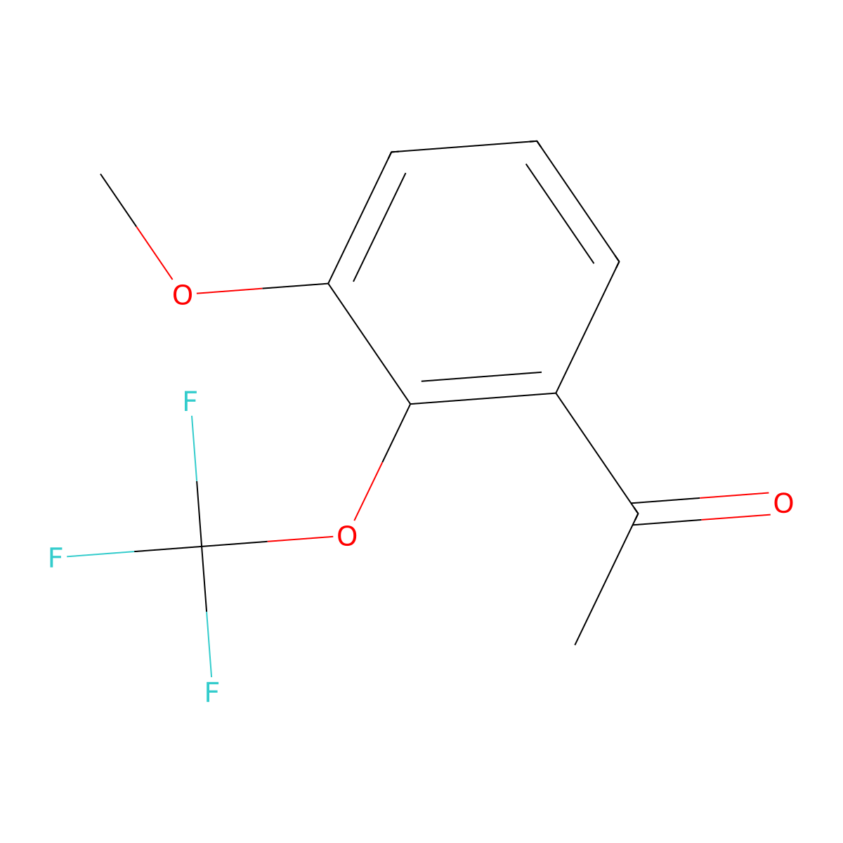 3'-Methoxy-2'-(trifluoromethoxy)acetophenone molecular structure, CAS 2167163-71-3