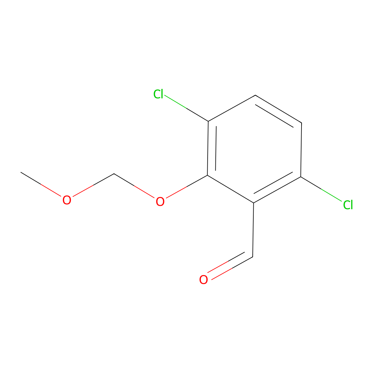 3,6-Dichloro-2-(methoxymethoxy)benzaldehyde molecular structure, CAS 2167168-65-0
