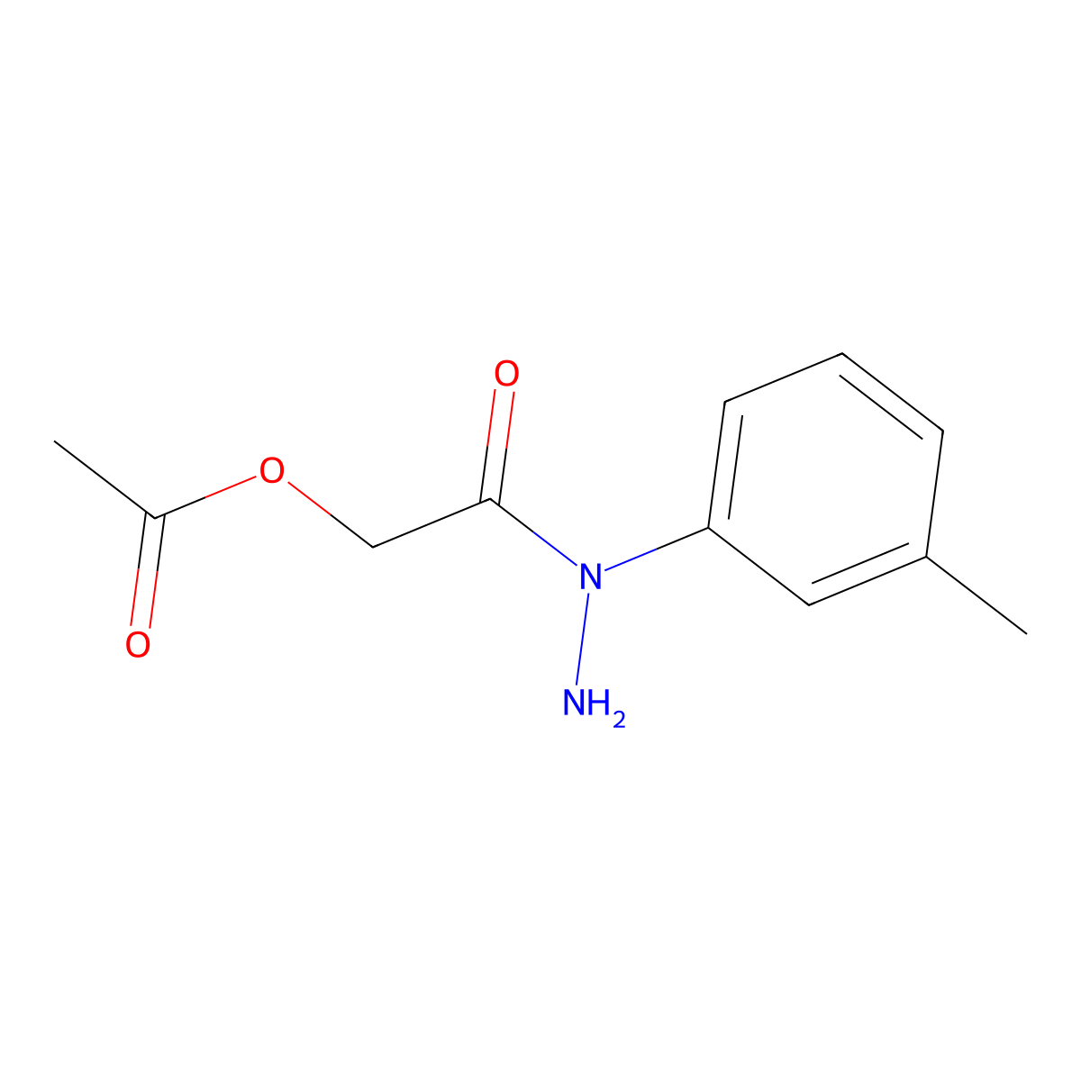 [N-(3-methylphenyl)hydrazinecarbonyl]methyl acetate molecular structure, CAS 2167169-18-6