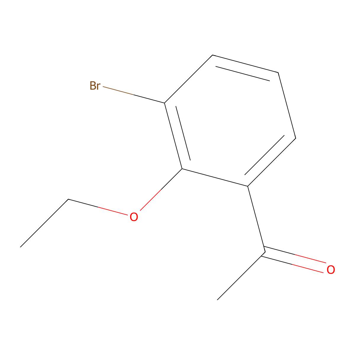1-(3-Bromo-2-ethoxyphenyl)ethanone molecular structure, CAS 2167169-37-9