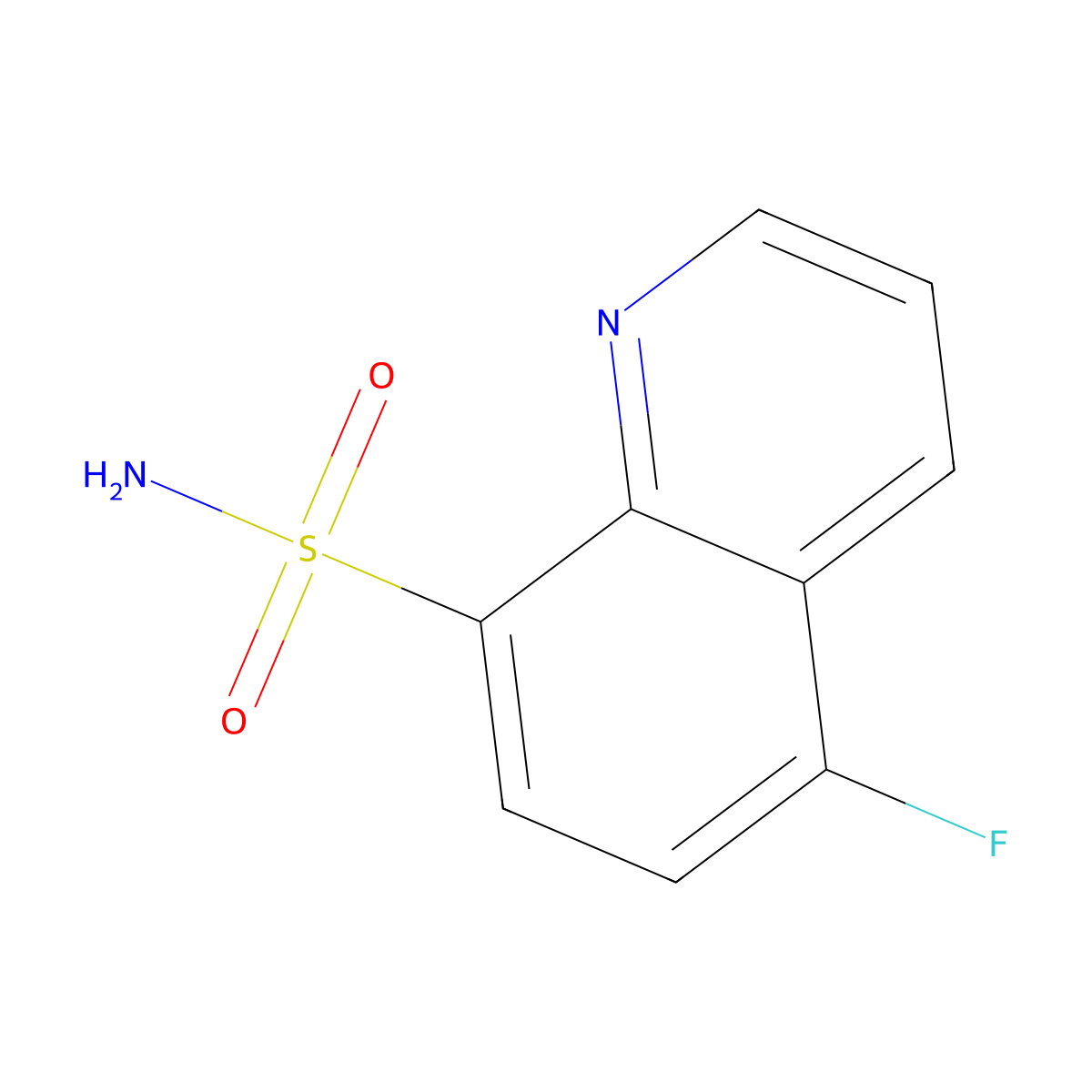 5-Fluoroquinoline-8-sulfonamide molecular structure, CAS 2167178-73-4