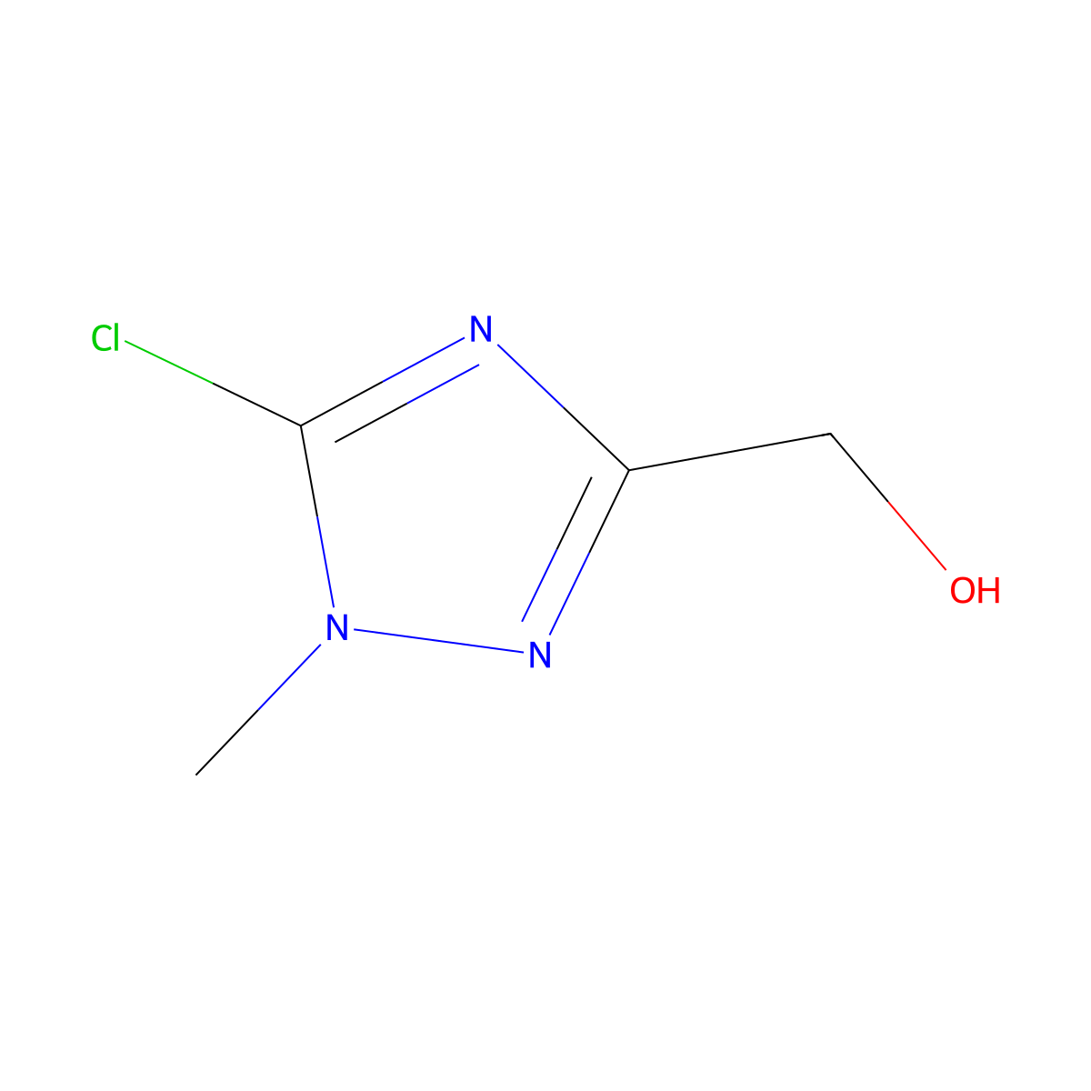 (5-Chloro-1-methyl-1h-1,2,4-triazol-3-yl)methanol molecular structure, CAS 2167200-54-4