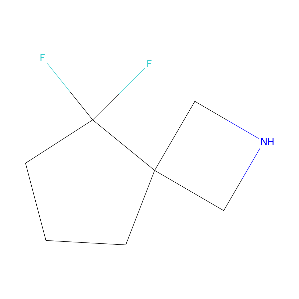 5,5-Difluoro-2-azaspiro[3.4]octane molecular structure, CAS 2167201-55-8
