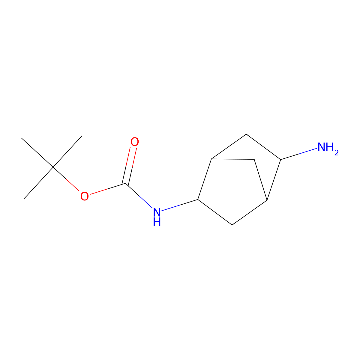 tert-butyl N-{5-aminobicyclo[2.2.1]heptan-2-yl}carbamate molecular structure, CAS 2167218-83-7