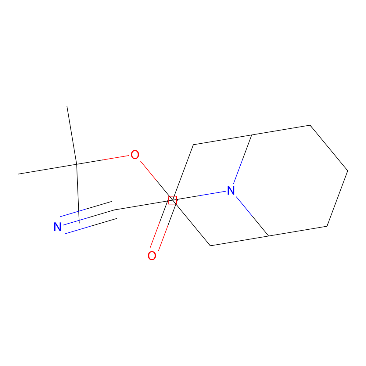 Tert-butyl 3-cyano-9-azabicyclo[3.3.1]nonane-9-carboxylate molecular structure, CAS 2167329-04-4