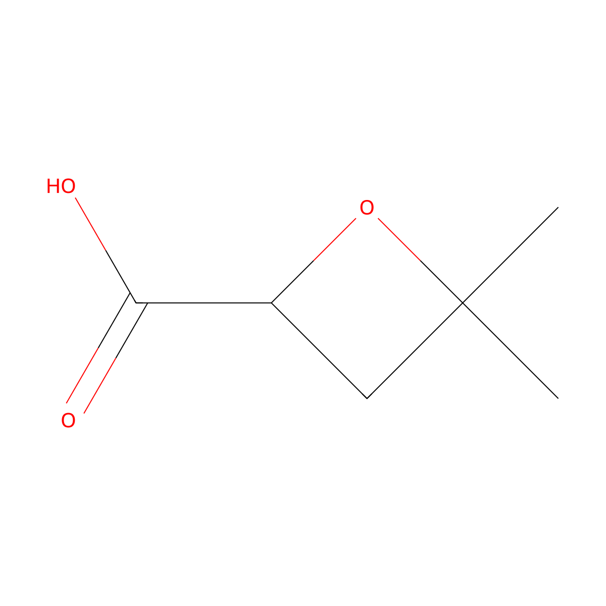 4,4-Dimethyloxetane-2-carboxylic acid molecular structure, CAS 2167330-95-0